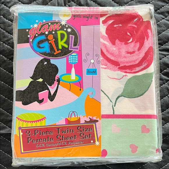 Glam Girl Fashion Polka Dot Twin Sheet Set - Picture 3 of 4